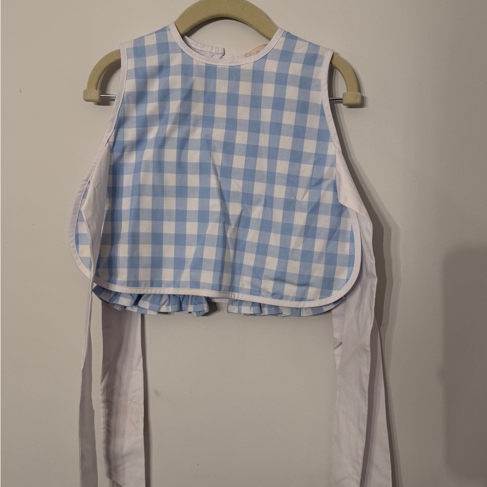 TBBC Talbott Tie Side-Beale Street Blue Check With Worth Avenue White